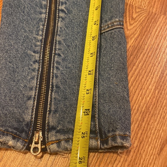 Juicy Couture Desert Wash Moto Girlfriend Jeans with Front Zippers - Picture 4 of 7